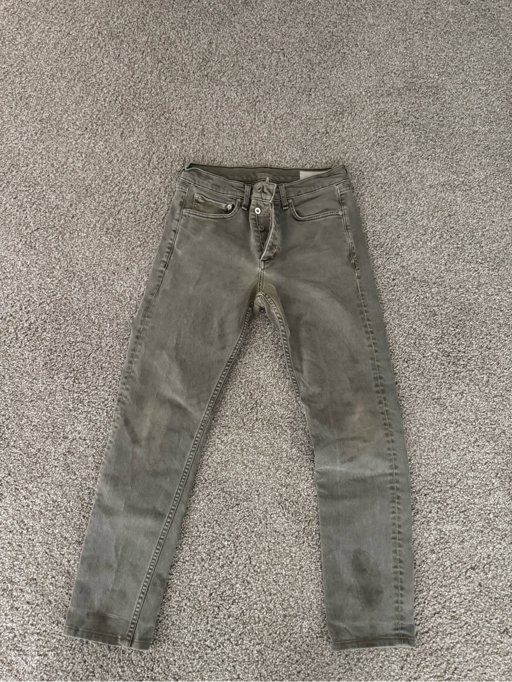 rag & bone Men’s Slim Jeans in Olive Gray